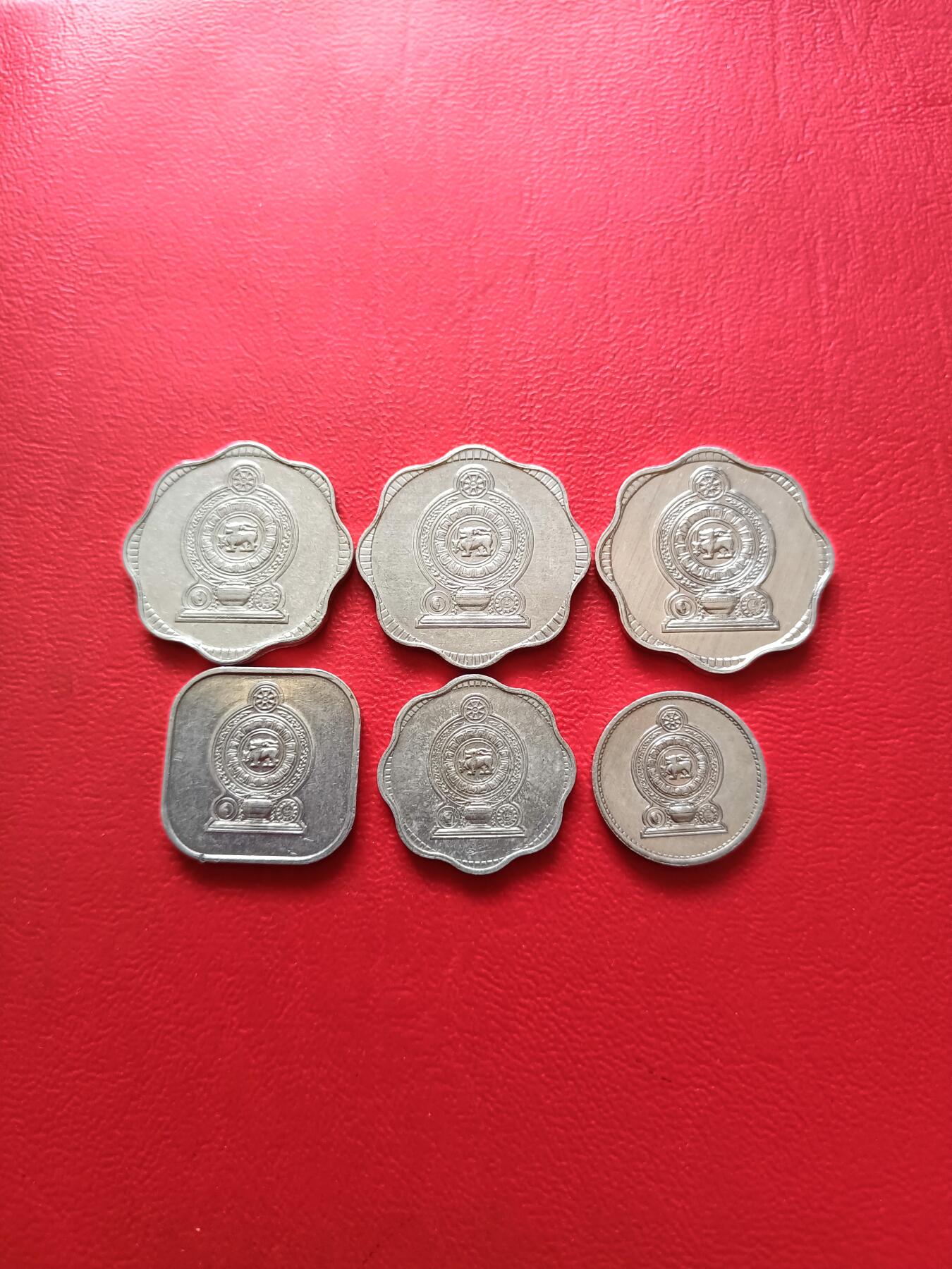 【云涧收藏】第七十场 斯里兰卡铝币6枚