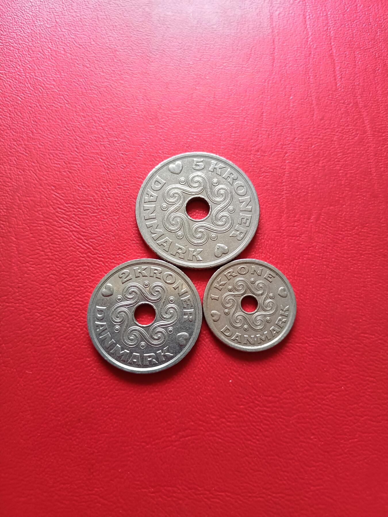 【云涧收藏】第七十场 丹麦1、2、5克朗3枚《2》