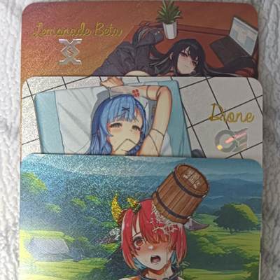 花开卡拍第42期（10月12号周日截拍，品控勿拍!!!拍品不寄存，运费5元，自制卡难免瑕疵，可能存在轻微撞角爆边等出厂瑕疵，品控介意勿拍！） - 艺术卡，茉莉，lastrigim，闪卡三张