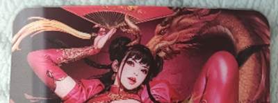 花开卡拍第42期（10月12号周日截拍，品控勿拍!!!拍品不寄存，运费5元，自制卡难免瑕疵，可能存在轻微撞角爆边等出厂瑕疵，品控介意勿拍！） - 艺术卡，卡友自制黑暗王朝红龙，光栅变化卡一张，卡背白板