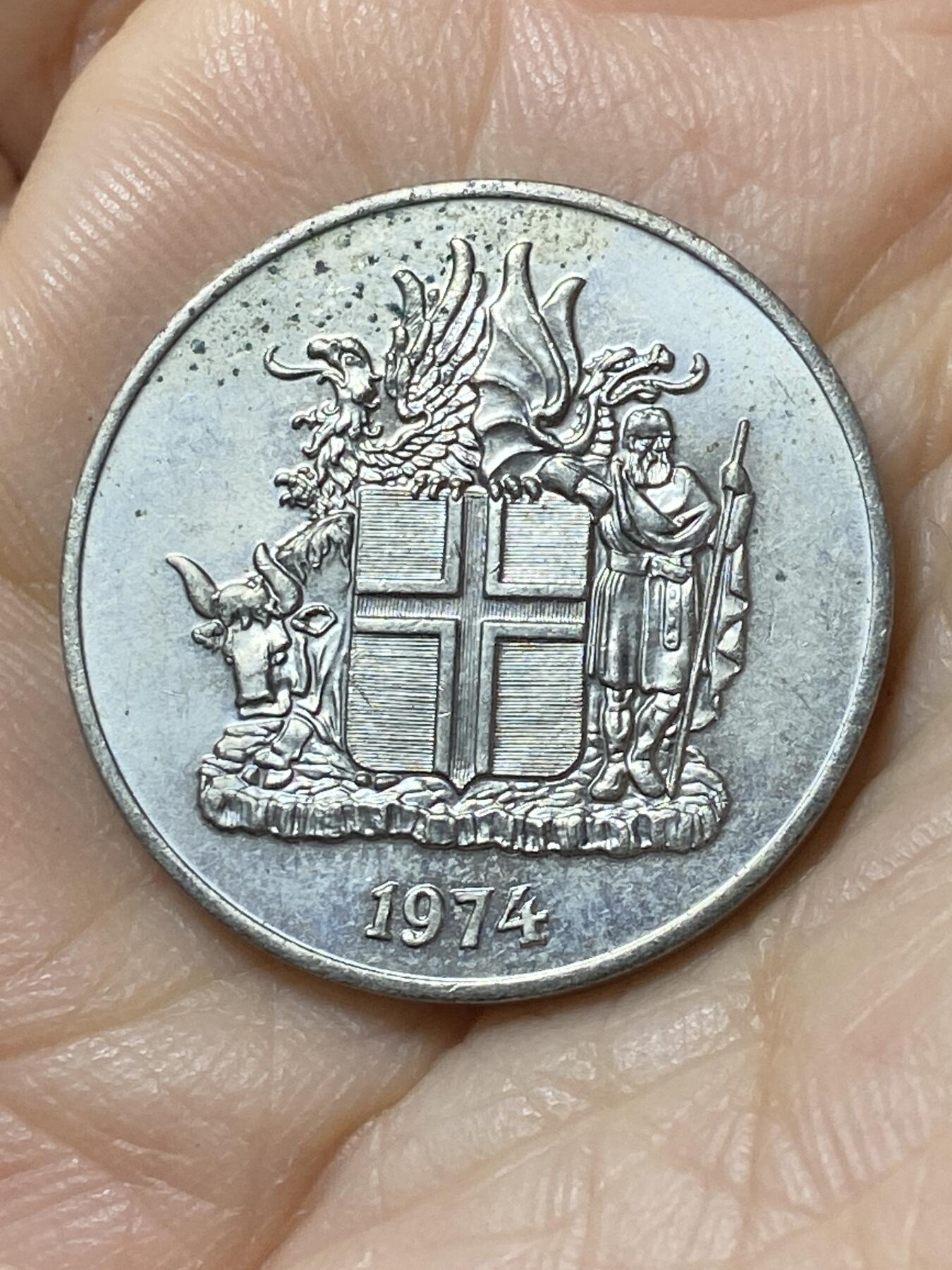 2025年第一百零八场(总第一百三十四场）外国好品散币(免佣金) 冰岛🇮🇸1974年10克朗(共和国时期第一套)