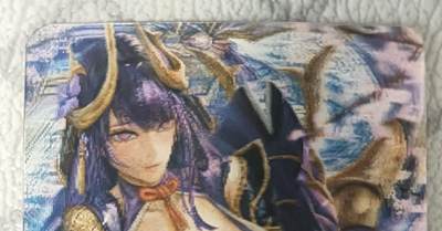 花开卡拍第42期（10月12号周日截拍，品控勿拍!!!拍品不寄存，运费5元，自制卡难免瑕疵，可能存在轻微撞角爆边等出厂瑕疵，品控介意勿拍！） - 艺术卡，卡友自制雷电将军，光栅变化卡一张，卡背白板