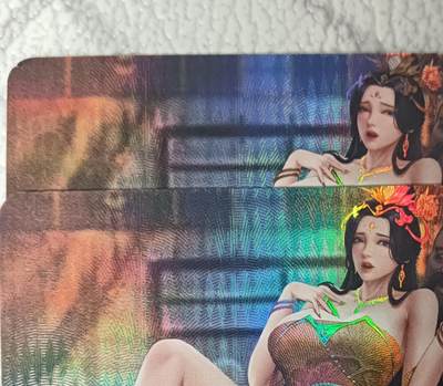 花开卡拍第42期（10月12号周日截拍，品控勿拍!!!拍品不寄存，运费5元，自制卡难免瑕疵，可能存在轻微撞角爆边等出厂瑕疵，品控介意勿拍！） - 艺术卡 嘎嘎鸭 新婚之夜 红装新娘 对卡2张 彩闪