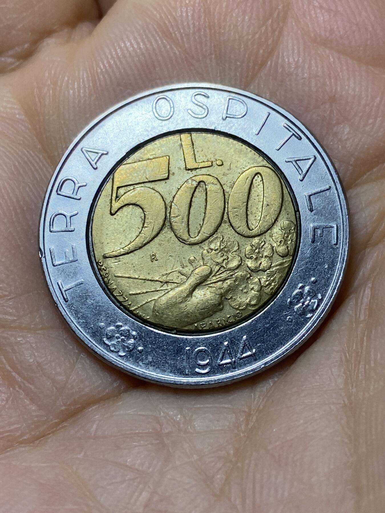 2025年第一百零八场(总第一百三十四场）外国好品散币(免佣金) 圣马力诺🇸🇲1991年500里拉