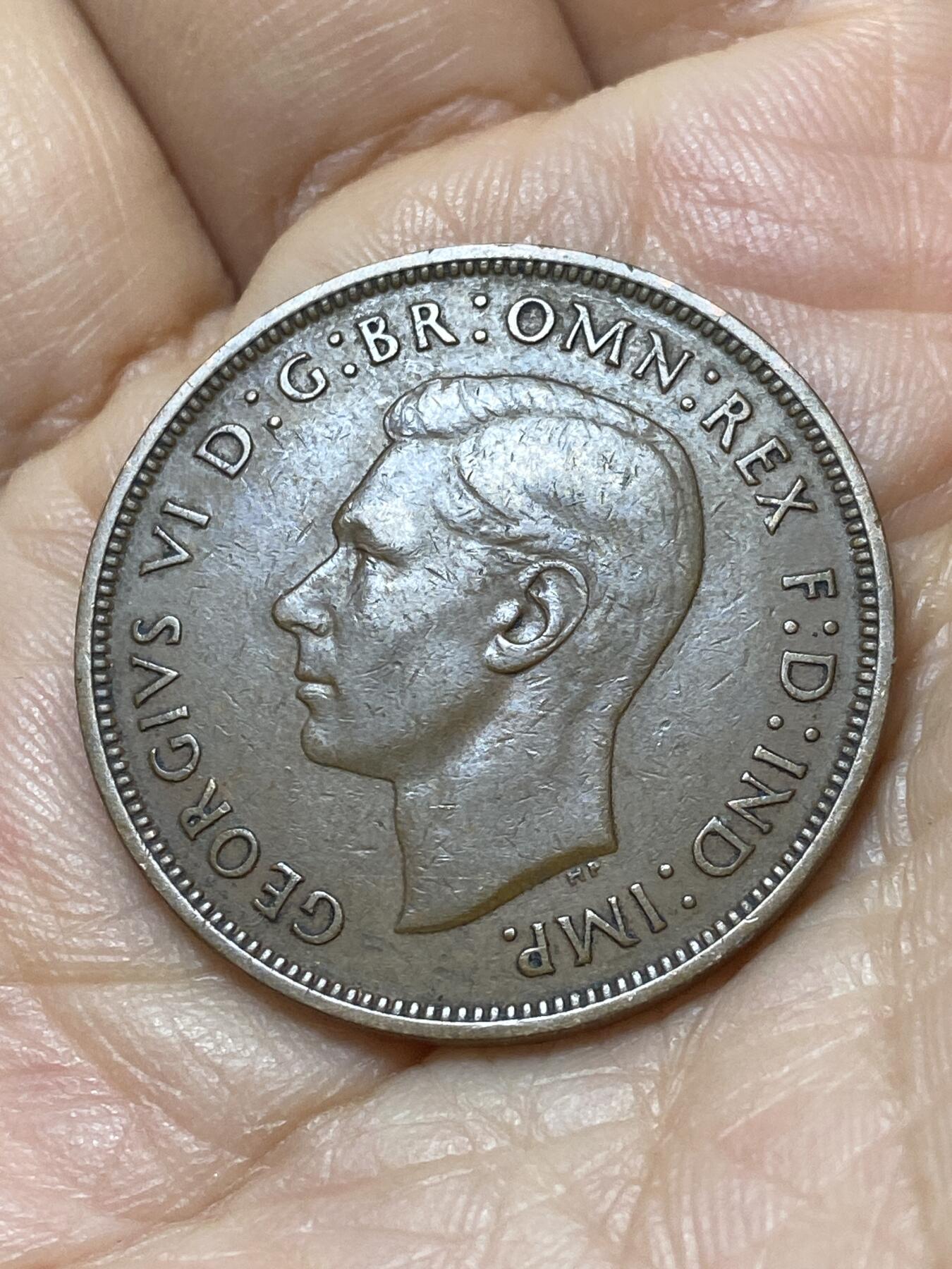 2025年第一百零八场(总第一百三十四场）外国好品散币(免佣金) 英国🇬🇧1937年1便士(乔治六世加冕年，第一版首发年)