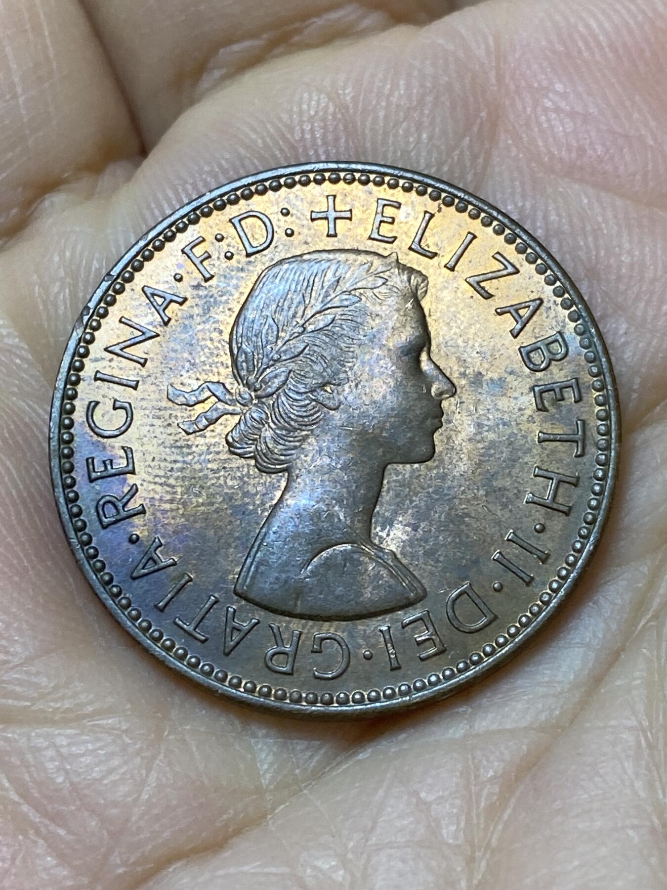 2025年第一百零八场(总第一百三十四场）外国好品散币(免佣金) 英国🇬🇧1965年半便士(伊丽莎白二世青年桂冠，第二版)