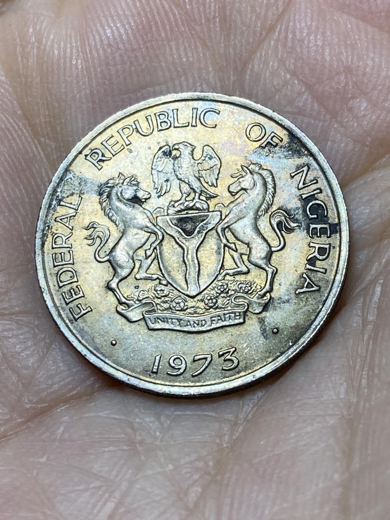 2025年第一百零八场(总第一百三十四场）外国好品散币(免佣金) 尼日利亚🇳🇬1973年10考包(独立后第一套)