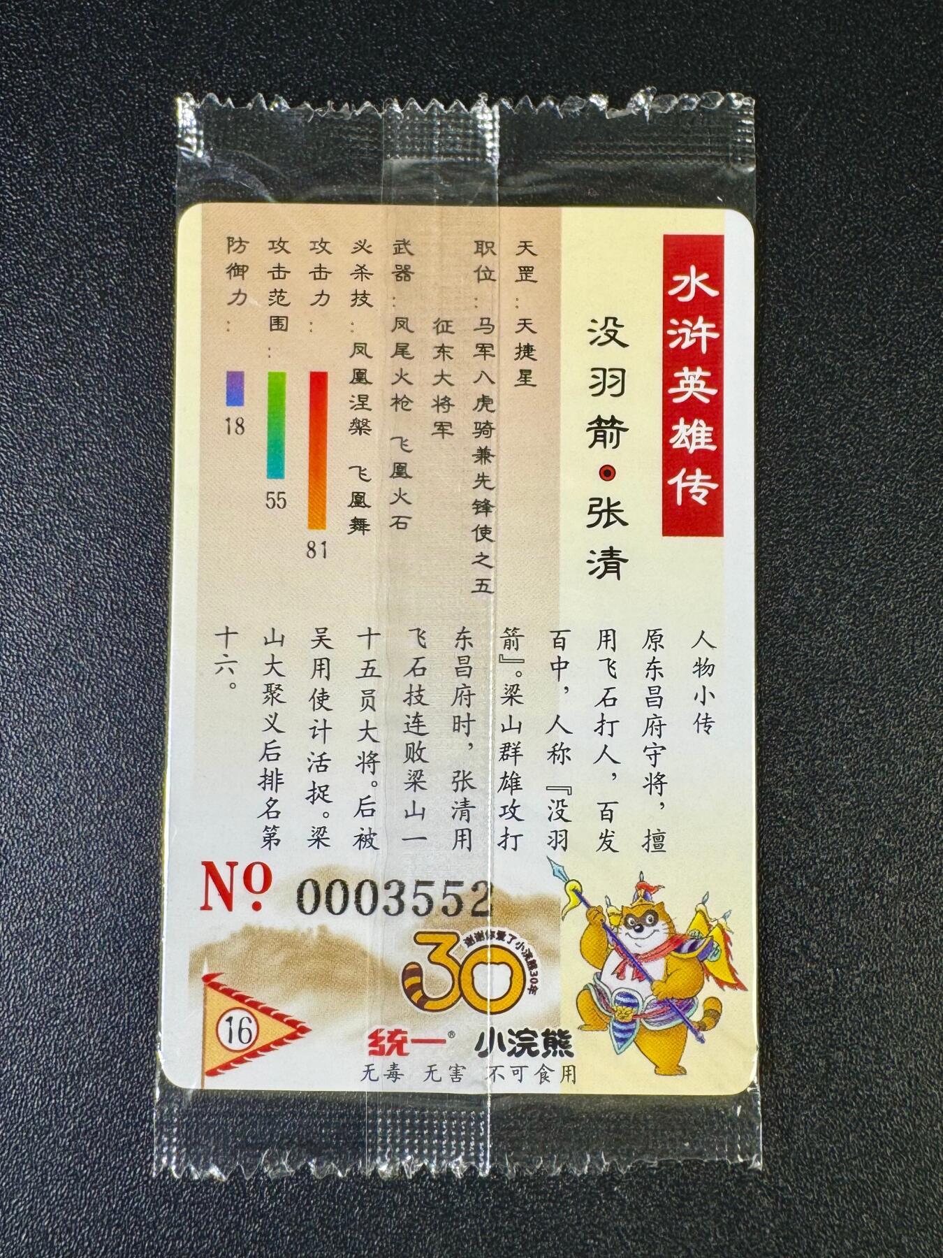 NO.12 好又多金牌大场，金戈铁马+美女如云，每周一站式配齐，方便凑单！（周6晚6点半截拍，卖家送拍0抽成！） 小浣熊30周年 张清3552 大编卡小瑕疵 介意勿拍无售后