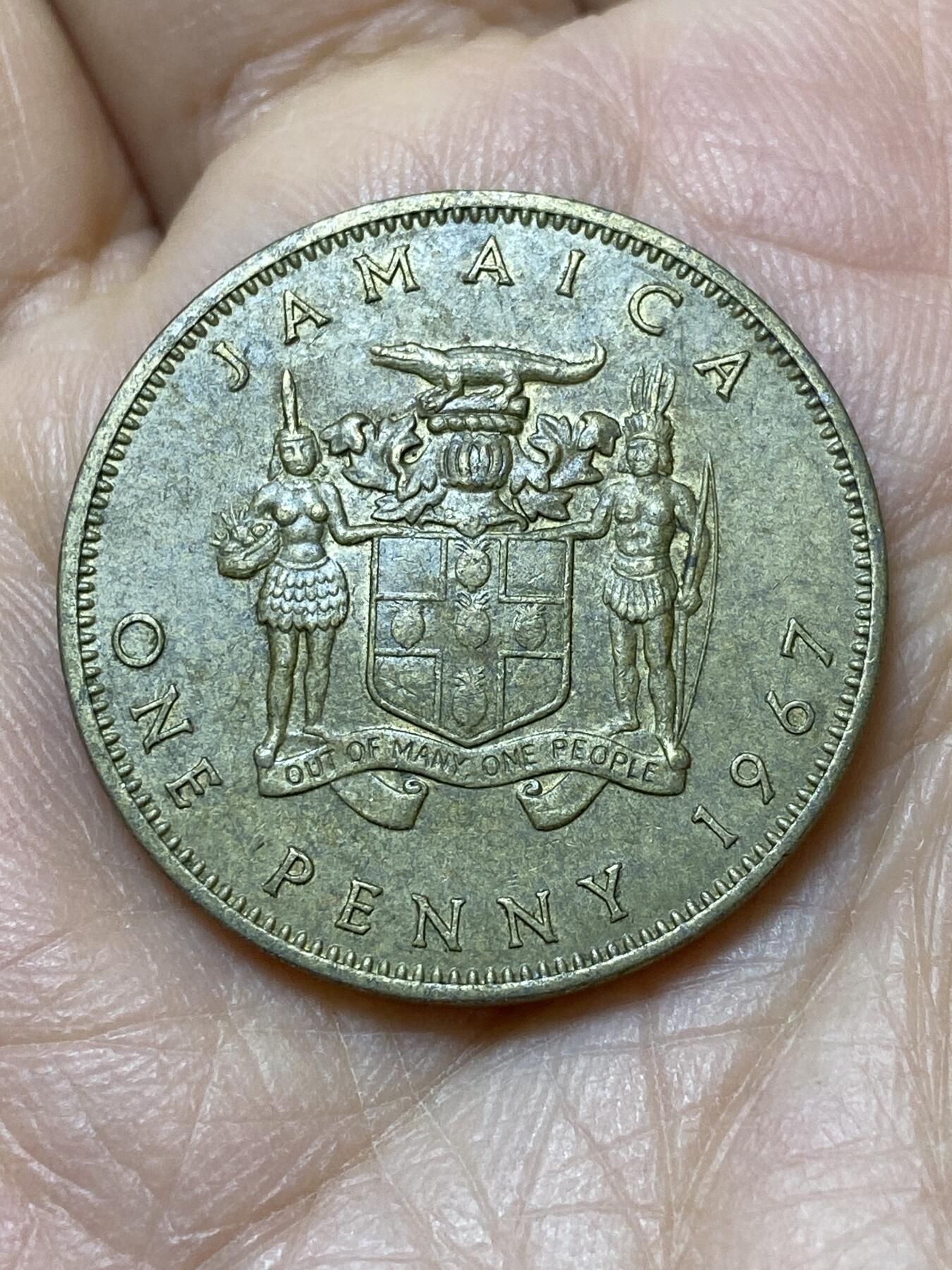 2025年第一百零八场(总第一百三十四场）外国好品散币(免佣金) 牙买加🇯🇲1967年1便士