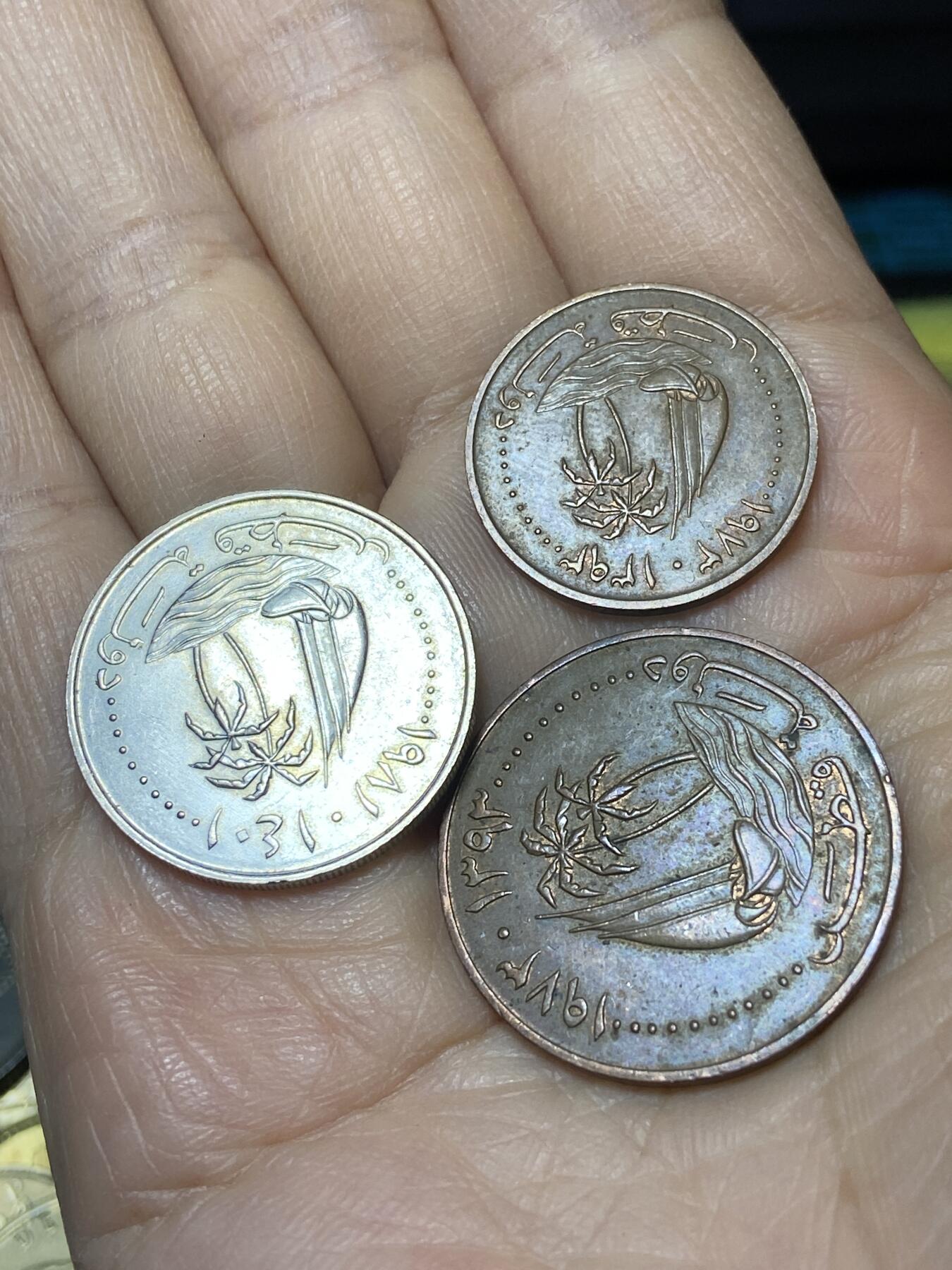 2025年第一百零八场(总第一百三十四场）外国好品散币(免佣金) 卡塔尔🇶🇦首套流通硬币3枚:5、10、50迪拉姆