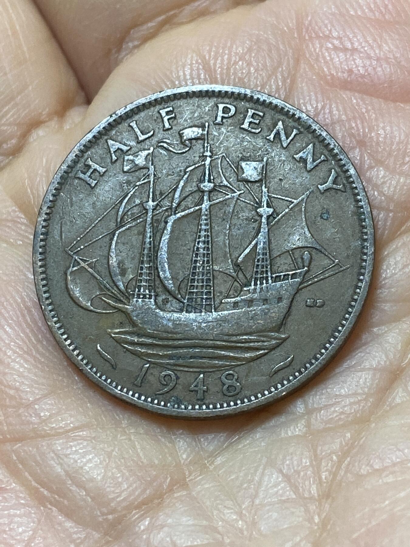 2025年第一百零八场(总第一百三十四场）外国好品散币(免佣金) 英国🇬🇧1948年半便士(乔治六世第一版关门年)