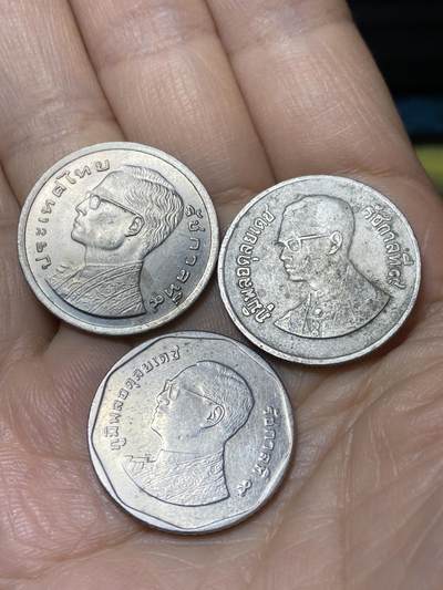2025年第一百零八场(总第一百三十四场）外国好品散币(免佣金) - 泰国🇹🇭3枚：拉玛九世各时期不同头像