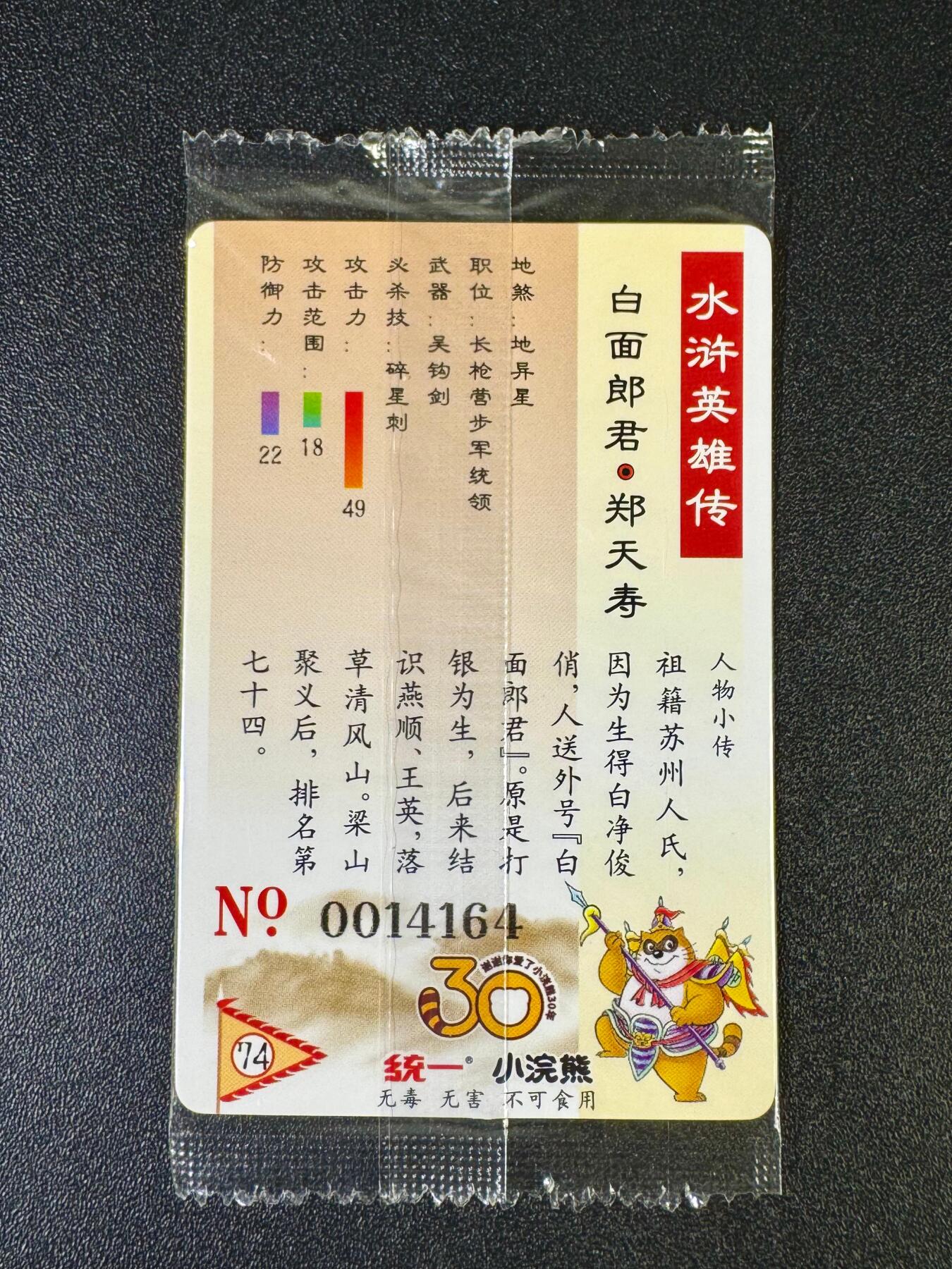 NO.12 好又多金牌大场，金戈铁马+美女如云，每周一站式配齐，方便凑单！（周6晚6点半截拍，卖家送拍0抽成！） 小浣熊30周年 郑天寿14164 大编卡小瑕疵 介意勿拍无售后
