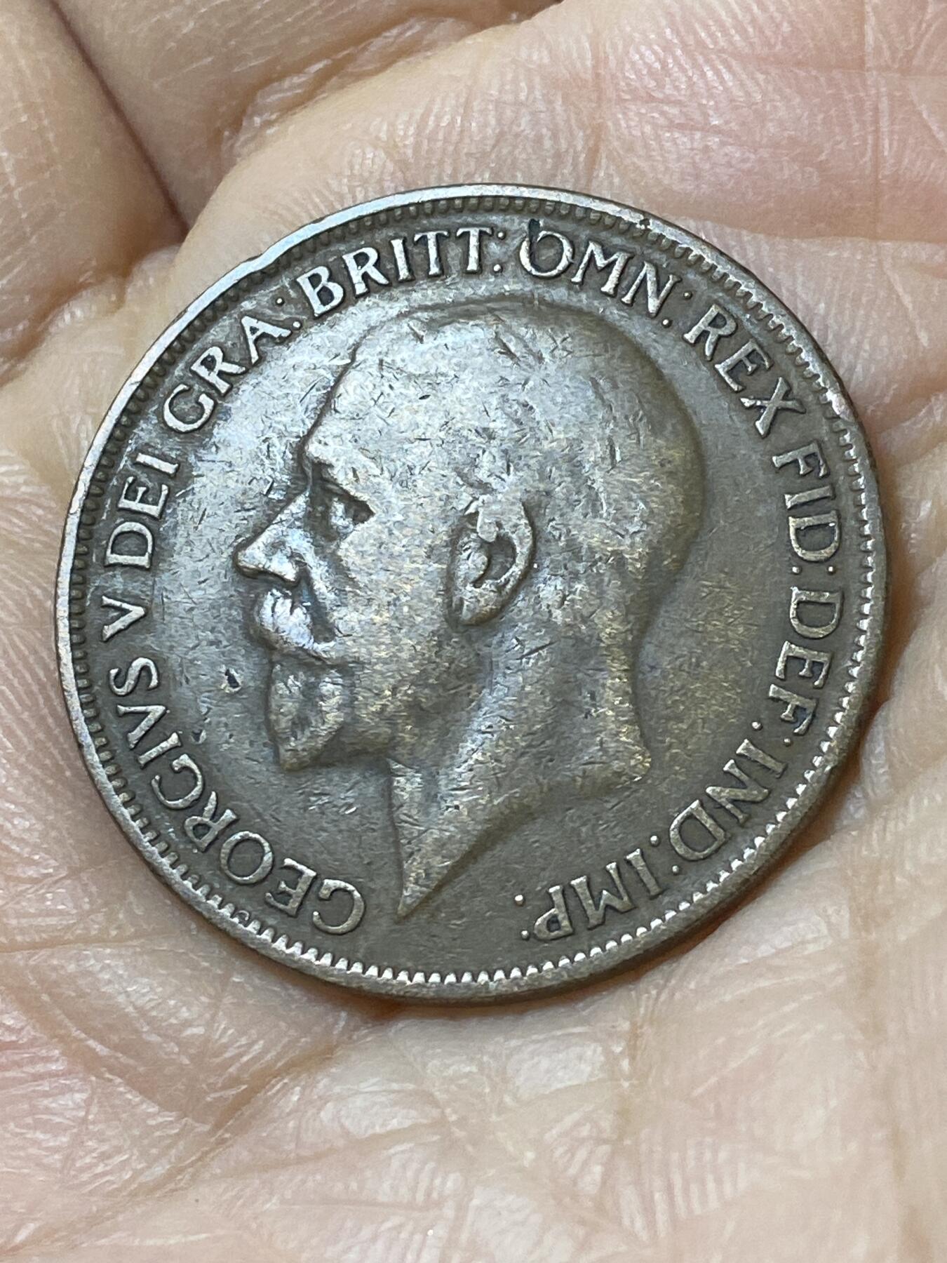 2025年第一百零八场(总第一百三十四场）外国好品散币(免佣金) 英国🇬🇧1927年1便士(乔治五世第二版，关门年仅发行2年)