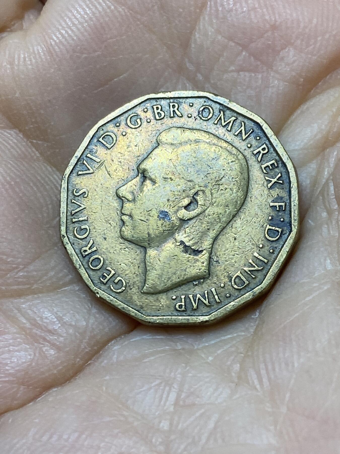 2025年第一百零八场(总第一百三十四场）外国好品散币(免佣金) 英国🇬🇧1943年3便士(乔治六世第一版)