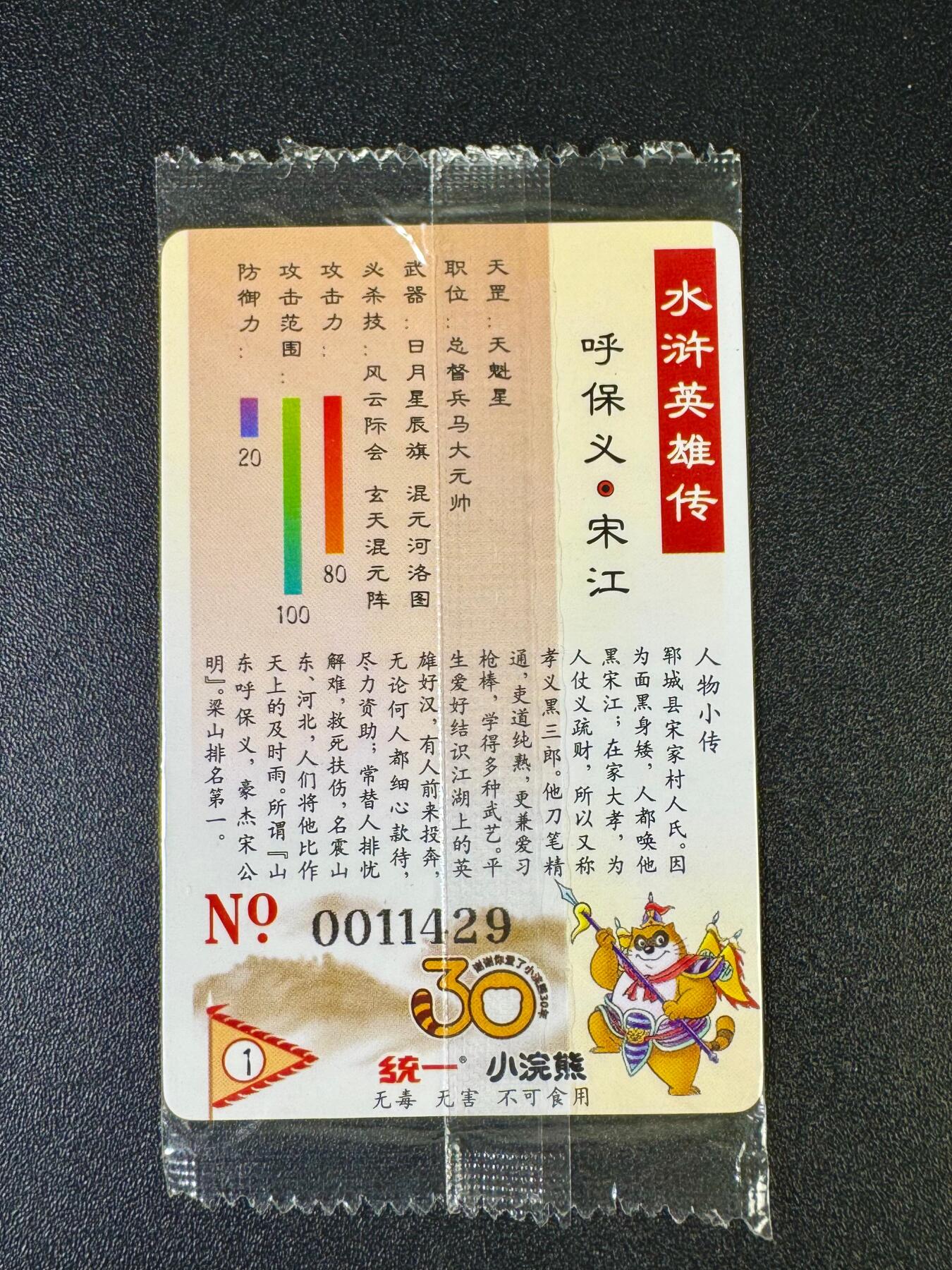 NO.12 好又多金牌大场，金戈铁马+美女如云，每周一站式配齐，方便凑单！（周6晚6点半截拍，卖家送拍0抽成！） 小浣熊30周年 宋江11429 大编卡大瑕疵 介意勿拍无售后