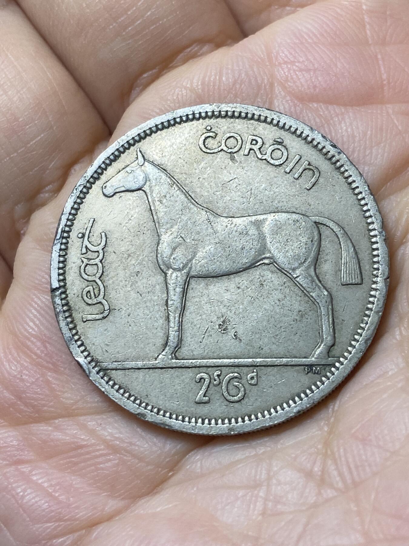 2025年第一百零八场(总第一百三十四场）外国好品散币(免佣金) 爱尔兰🇮🇪1962年半克朗(等值2先令6便士，共和国时期第一套第二版)
