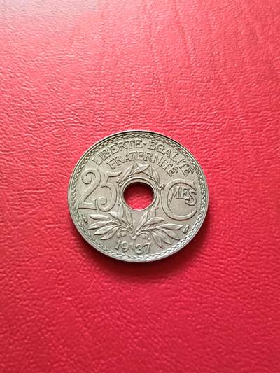 【云涧收藏】第七十场 - 法国1937年25生丁