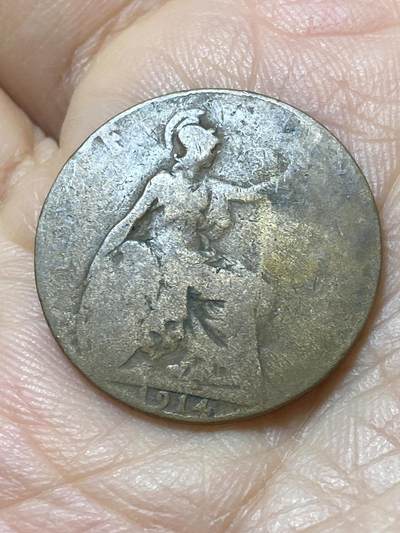 2025年第一百零八场(总第一百三十四场）外国好品散币(免佣金) - 英国🇬🇧1914年半便士(乔治五世第一版)