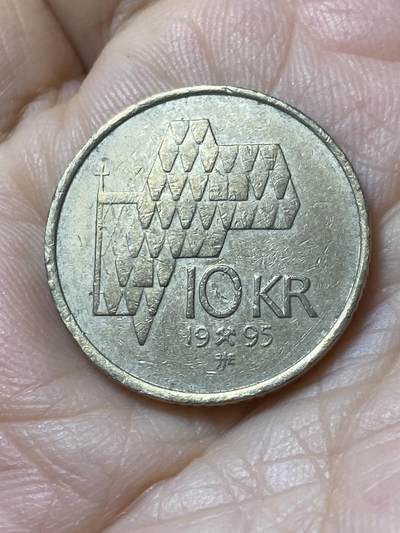 2025年第一百零八场(总第一百三十四场）外国好品散币(免佣金) - 挪威🇳🇴1995年10克朗(哈拉尔五世时期)