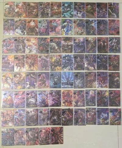 光影卡牌第24期，各家亲签，各家套卡，持续收拍品 - 卡动段磊-午夜猴子封神卡-粗闪一整套75张，毕业全套，原袋未拆