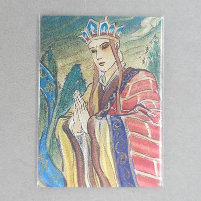 龙虎卡牌第五十九场（无佣金，满120包邮，周六晚上结拍，欢迎送拍） - 粗闪卡 昆仑万象 权迎东手绘复刻-西游唐僧