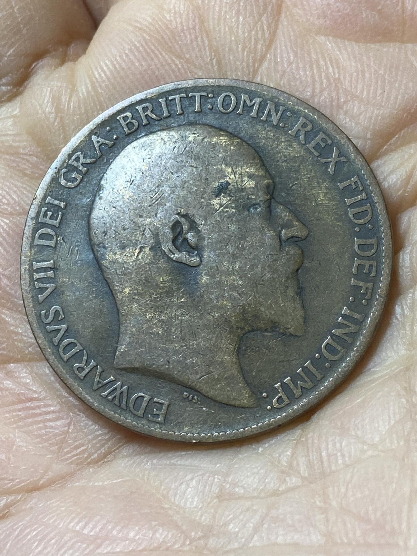 2025年第一百零八场(总第一百三十四场）外国好品散币(免佣金) 英国🇬🇧1908年1便士(爱德华七世时期)