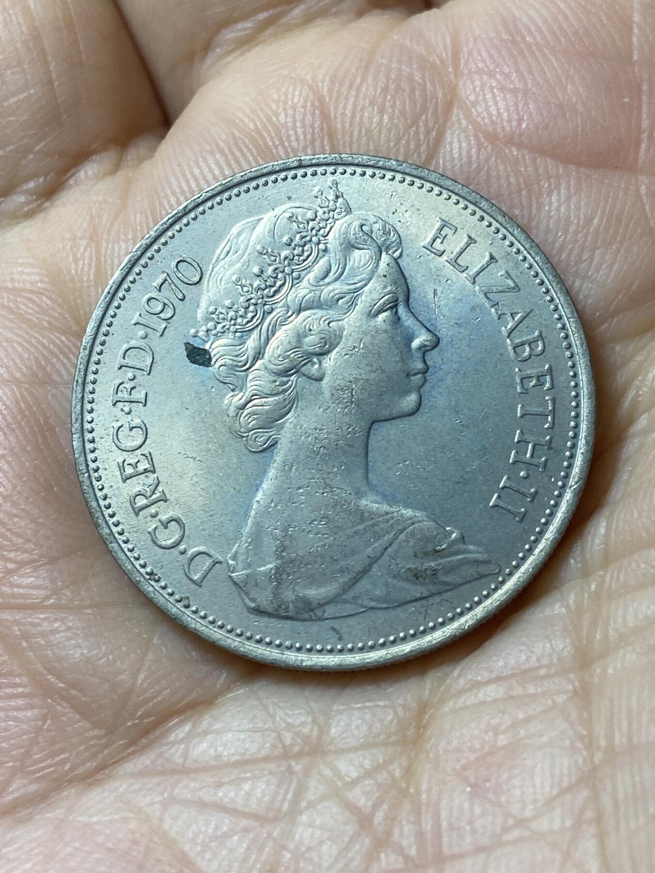 2025年第一百零八场(总第一百三十四场）外国好品散币(免佣金) 英国🇬🇧1970年10新便士(伊丽莎白二世中年花冠，十进制第一版)