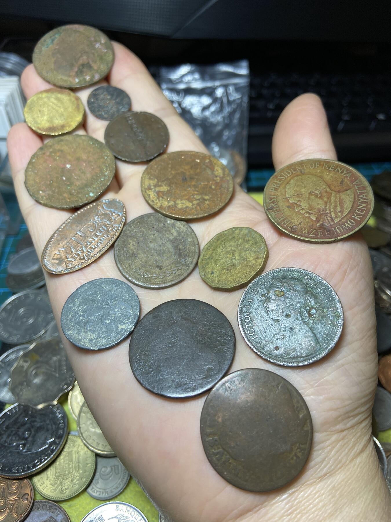 2025年第一百零八场(总第一百三十四场）外国好品散币(免佣金) 各国差币及代币14枚