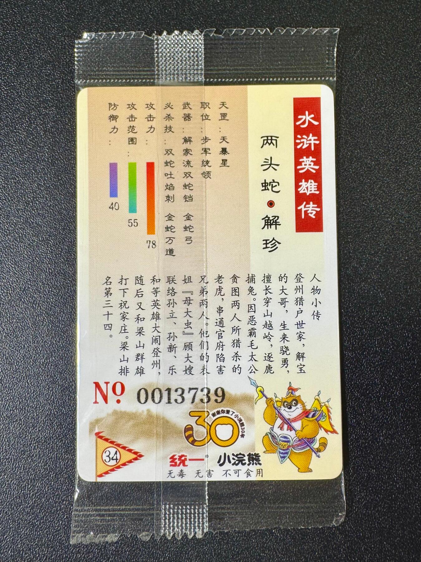 NO.12 好又多金牌大场，金戈铁马+美女如云，每周一站式配齐，方便凑单！（周6晚6点半截拍，卖家送拍0抽成！） 小浣熊30周年 解珍13739 大编卡基本无瑕 放大镜勿拍无售后