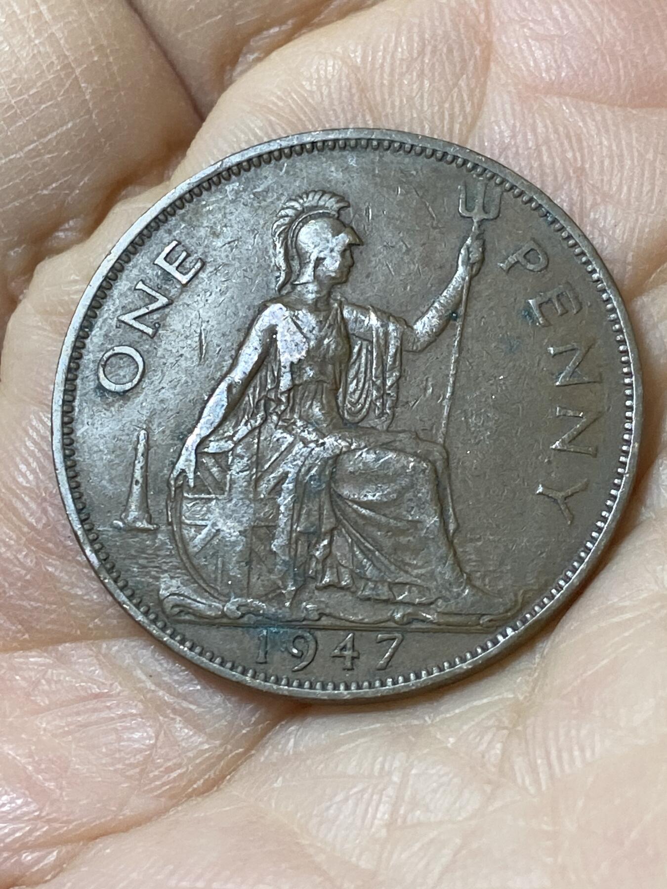 2025年第一百零八场(总第一百三十四场）外国好品散币(免佣金) 英国🇬🇧1947年1便士(乔治六世第一版)