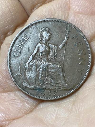 2025年第一百零八场(总第一百三十四场）外国好品散币(免佣金) - 英国🇬🇧1947年1便士(乔治六世第一版)