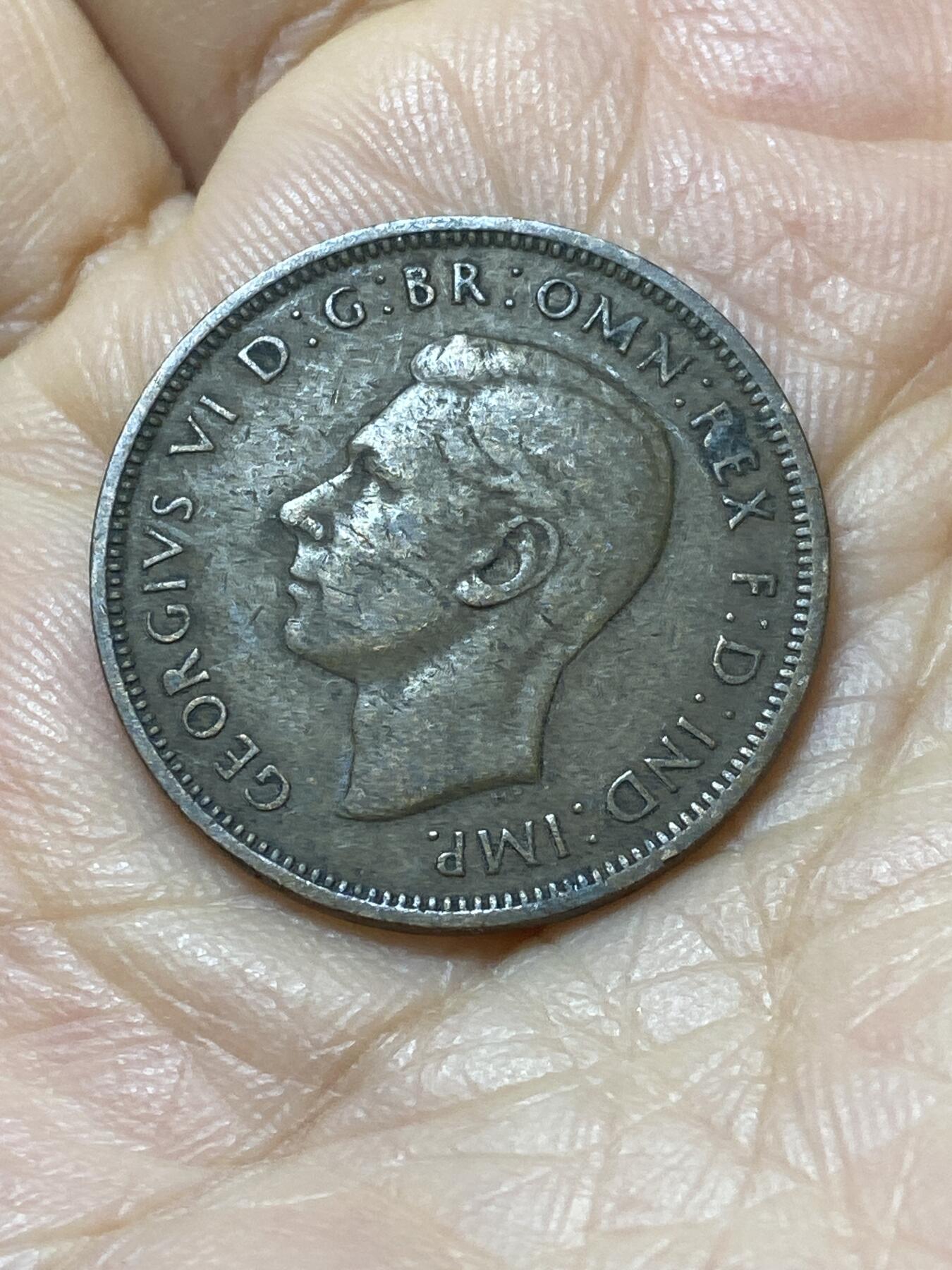 2025年第一百零八场(总第一百三十四场）外国好品散币(免佣金) 英国🇬🇧1948年半便士(乔治六世第一版关门年)