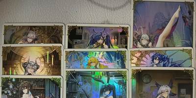 花开卡拍第42期（10月12号周日截拍，品控勿拍!!!拍品不寄存，运费5元，自制卡难免瑕疵，可能存在轻微撞角爆边等出厂瑕疵，品控介意勿拍！） - 驴总，乐游园，精扣彩闪9张