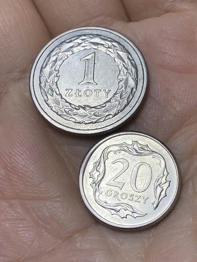 2025年第一百零八场(总第一百三十四场）外国好品散币(免佣金) - 波兰🇵🇱2枚：1995年1兹罗提，2008年20格罗希