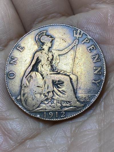 2025年第一百零八场(总第一百三十四场）外国好品散币(免佣金) - 英国🇬🇧1912年1便士(乔治五世第一版)