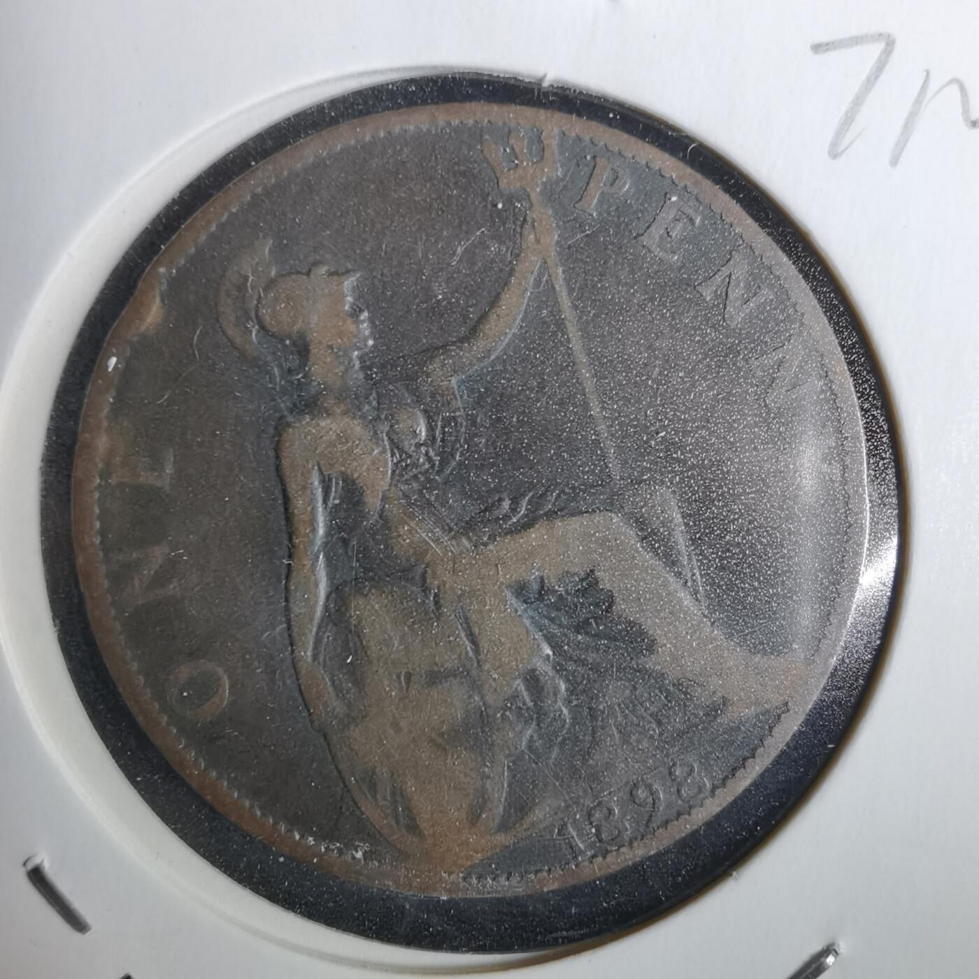 沼泽如烟--第871场 英国1898年1便士