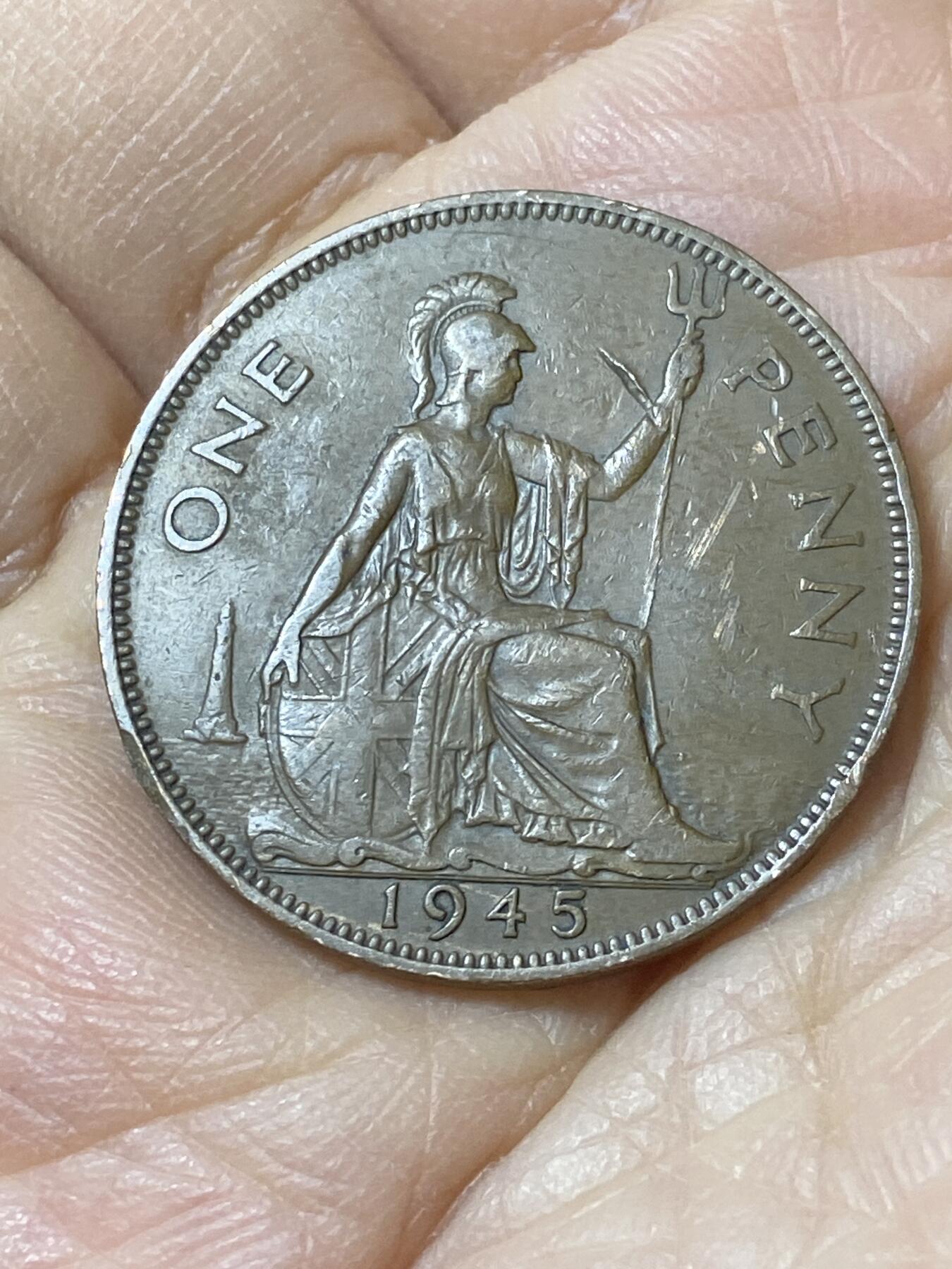 2025年第一百零八场(总第一百三十四场）外国好品散币(免佣金) 英国🇬🇧1945年1便士(乔治六世第一版)