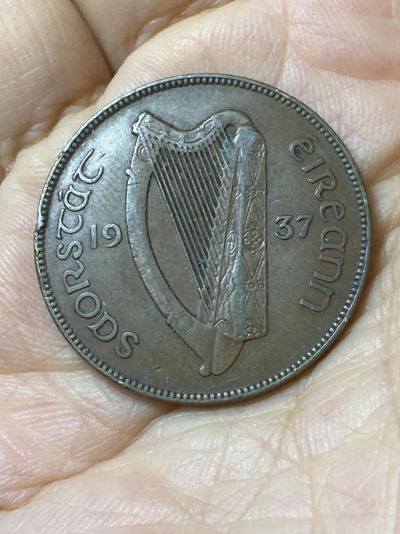 2025年第一百零八场(总第一百三十四场）外国好品散币(免佣金) 爱尔兰🇮🇪1937年1便士(自由邦时期)