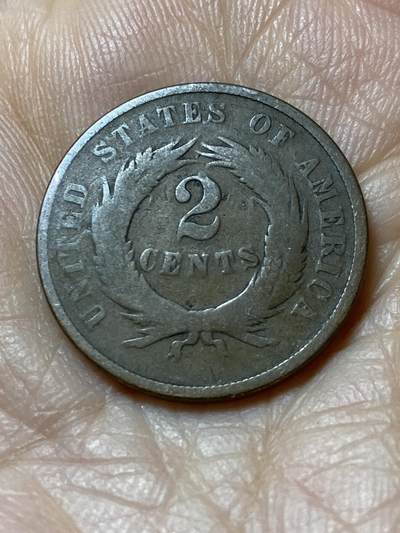2025年第一百零八场(总第一百三十四场）外国好品散币(免佣金) - 稀少品种–美国🇺🇸1868年2分(发行于1864至1873年，发行时间短，美国历史上唯一2分面值版本)