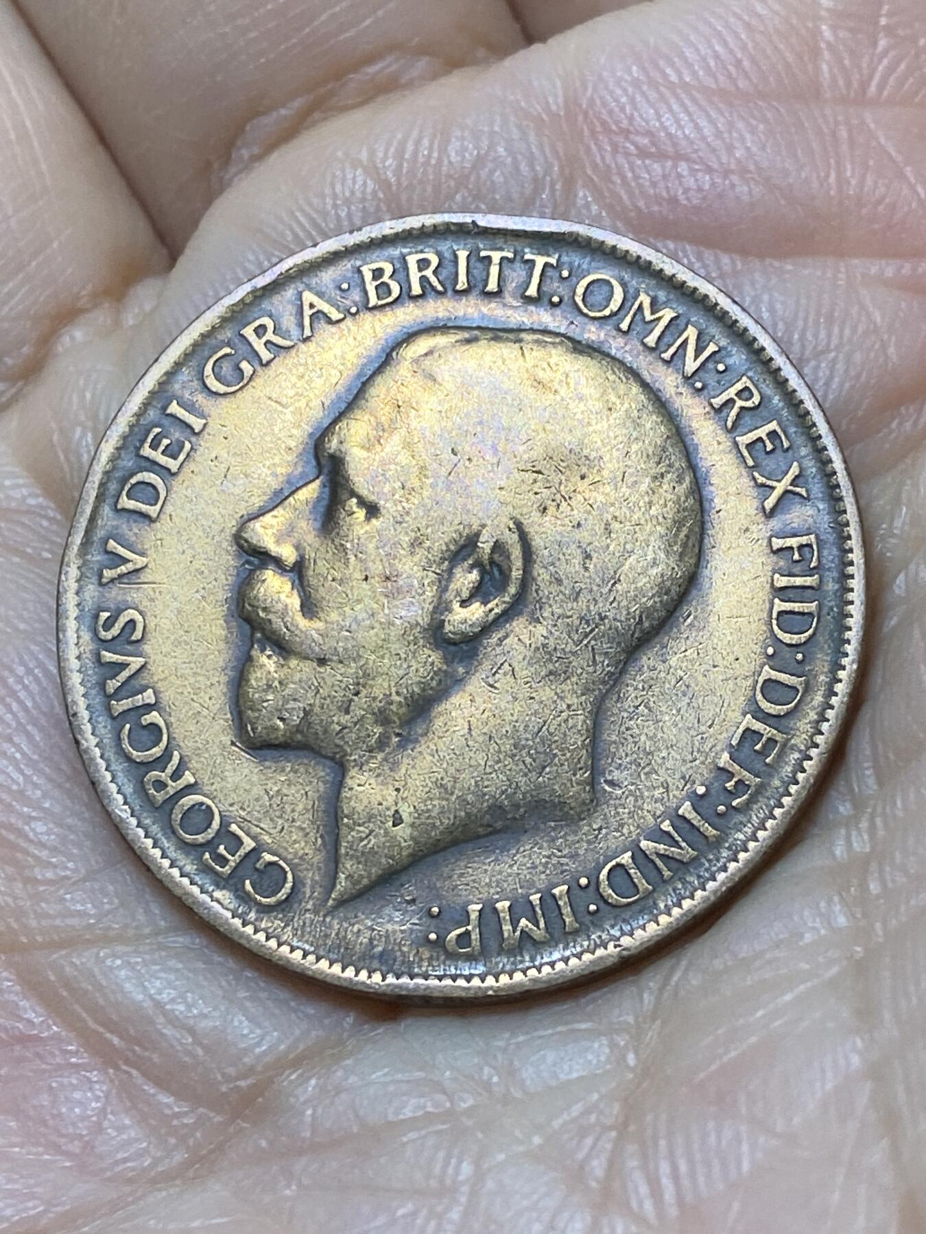 2025年第一百零八场(总第一百三十四场）外国好品散币(免佣金) 英国🇬🇧1912年1便士(乔治五世第一版)