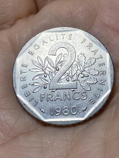 2025年第一百零八场(总第一百三十四场）外国好品散币(免佣金) - 法国🇫🇷1980年2法郎