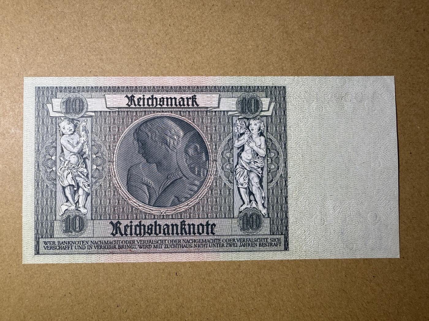 《艾美收藏》第215期-10.12周日外币畅拍 德国10马克 UNC 1929年 A冠无4双尾