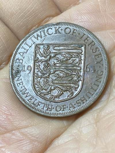 2025年第一百零八场(总第一百三十四场）外国好品散币(免佣金) - 英属泽西岛🇯🇪1964年1/12先令(伊丽莎白二世青年带冠，关门年仅发行2年)