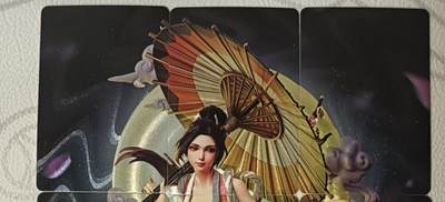 花开卡拍第42期（10月12号周日截拍，品控勿拍!!!拍品不寄存，运费5元，自制卡难免瑕疵，可能存在轻微撞角爆边等出厂瑕疵，品控介意勿拍！） - 宁缺卡牌 不知火舞9拼套卡 粗闪9张