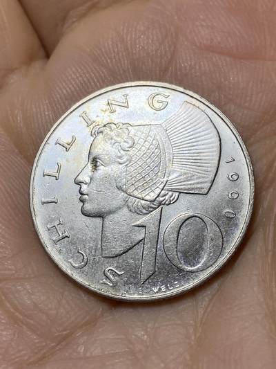 2025年第一百零八场(总第一百三十四场）外国好品散币(免佣金) - 奥地利🇦🇹1990年10先令