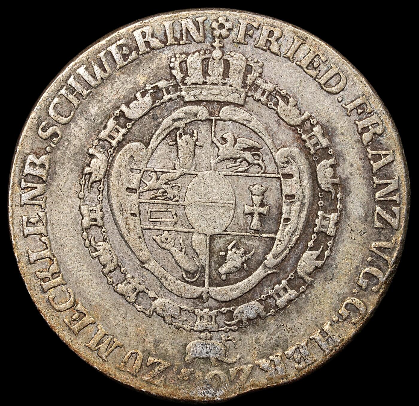 修遠堂世界钱币第八十八期 1797年梅克伦堡-什未林32先令银币 仅铸造5.9万枚 书价极高