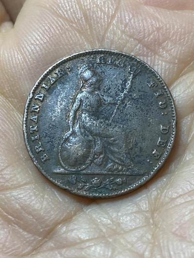 2025年第一百零八场(总第一百三十四场）外国好品散币(免佣金) - 英国🇬🇧1843年1法新(维多利亚女王青年头像，Wide date–宽日期版)