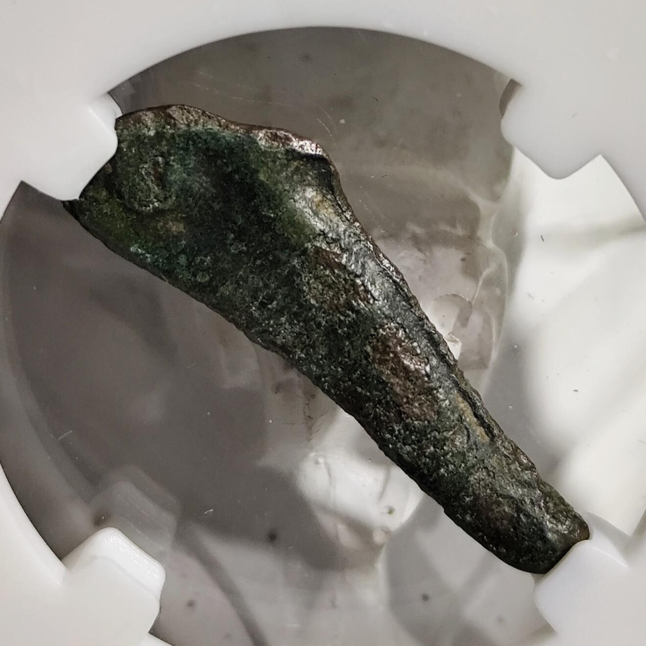 希腊罗马丝路打制币化石【中外钱币放漏】专场！陆小鱼的钱币仓，限时拍卖第080场 公元前5世纪 古希腊 奥尔比亚海豚铜币（独特的非打制工艺钱币）