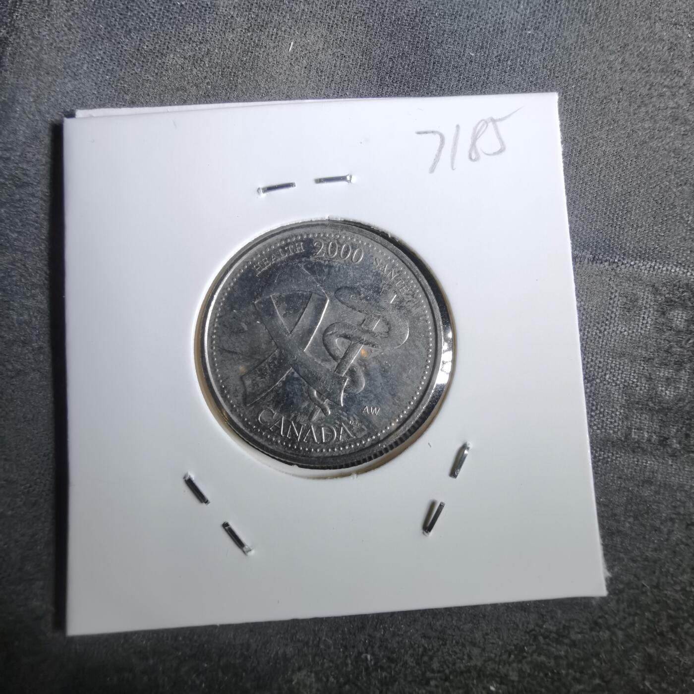 沼泽如烟--第871场 加拿大2000年25分纪念币